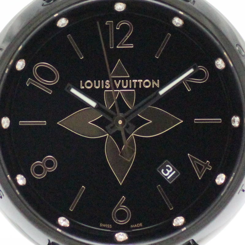 Louis Vuitton Watch Tambour All Black QA049